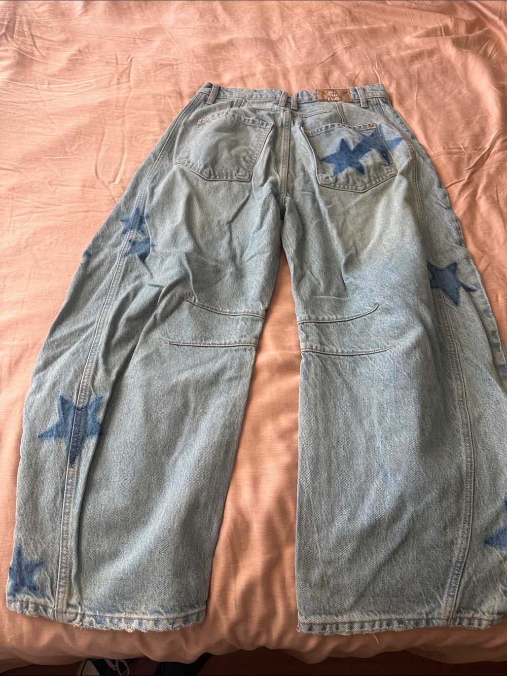 Free People We The Free Good Luck Shadow Star Barrel denim jeans - Picture 8 of 12